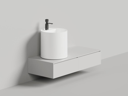 Раковина накладная Salini ARMONIA ROUND TOP 03 без отверстия под смеситель покраска по RAL полностью, 130423TMF