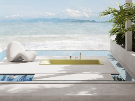 Ванна встраиваемая Salini CASCATA KIT 170x70 покраска по RAL полностью, S-Sense, глянцевый 104813GF