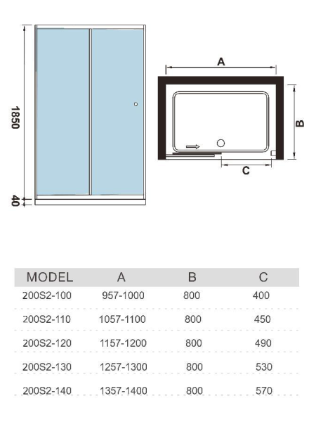 Душевая дверь WeltWasser WW 200S2-120