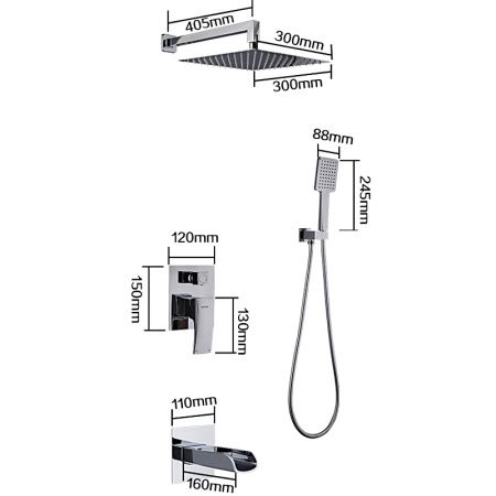 Душевой комплект Gappo G7107-20