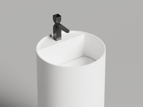 Раковина напольная Salini ARMONIA ROUND TOP 01 без отверстия под смеситель в цвете по RAL, 130421TMF