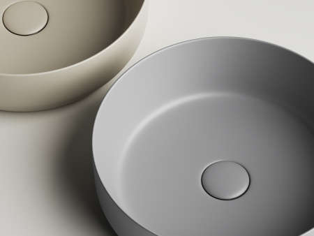 Умывальник чаша накладная круглая Ceramicanova Element 390*390*120мм, Капучино матовый, CN6022MC