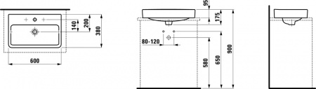 Умывальник Laufen Pro S 8129534001081 60x38x17.5