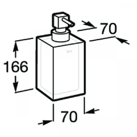 Дозатор для мыла синий Roca Ice, A816861013