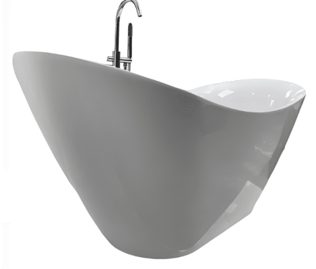 Акриловая ванна Cerutti SPANEMI  отдельностоящая  170x75x67