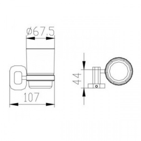 Стакан Kaiser Oval KH-2045