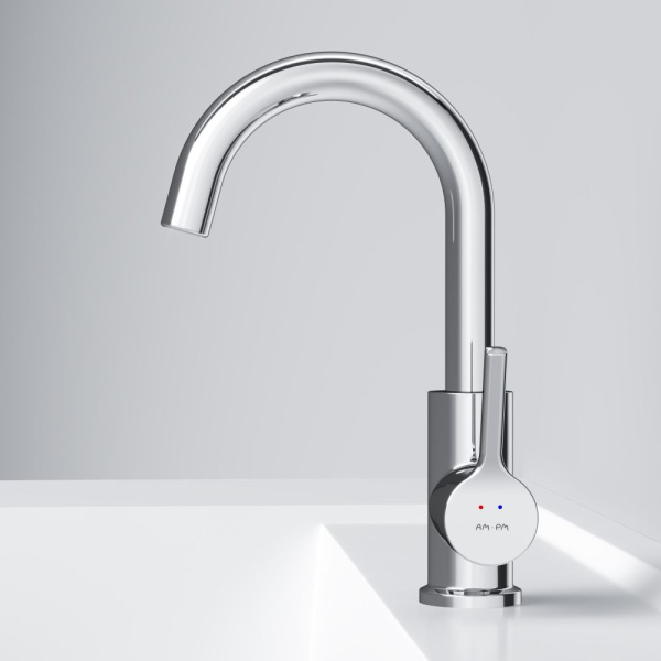 F85B02700  X-Joy S Смеситель для умывальника AM.PM с поворотным изливом, хром