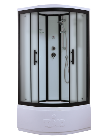 Душевая кабина Timo Standart T-6600 Black Fabric  (100*100*220), турецкая баня хамам