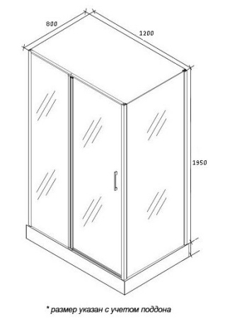 Душевой уголок Cerutti SPA VICTORIA120 без поддона 90x120x195