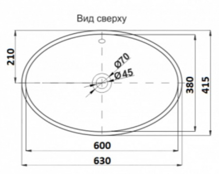 Раковина накладная CeramaLux D1104