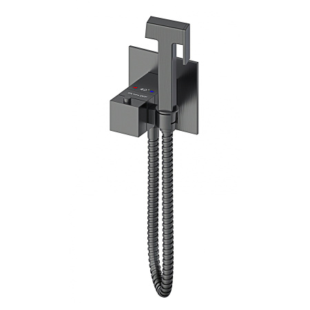 Смеситель с гигиеническим душем и термостатом, встраиваемая WONZON & WOGHAND, Темный графит (WW-88829910-BGM)