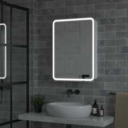 Зеркало-шкаф Reflexion Circle LED 550х800 RF2107SR