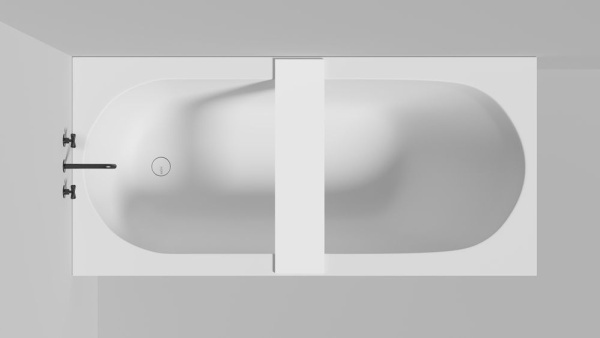 Полка для встраиваемой ванны Salini GABBIANO IN 780/1, белый, 1906205M