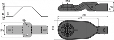 Сифон для душа AlcaPlast APZ-S6