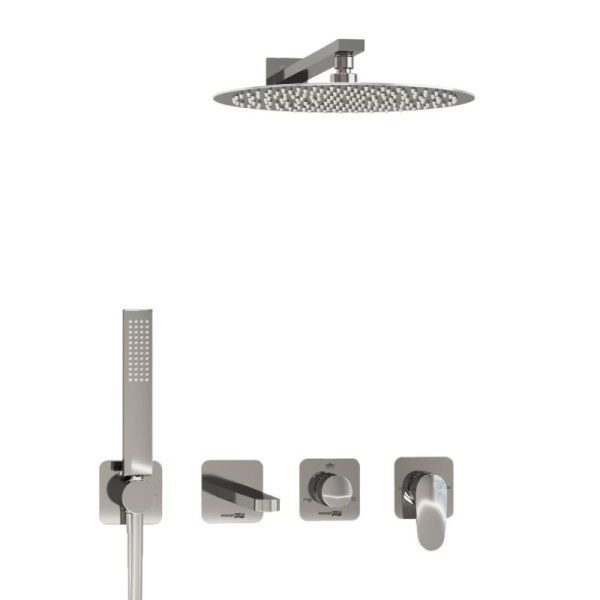 A3151.269.270.090.116.271.087.103 Встраиваемый комплект для ванны WasserKRAFT с верхней душевой насадкой, лейкой