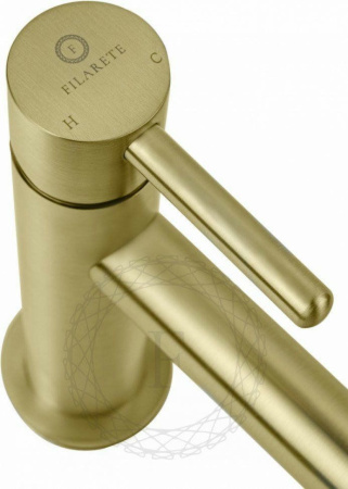 Cмеситель для раковины FILARETE Roun FL5020 (Матовое золото)
