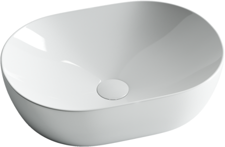 Умывальник чаша накладная овальная Ceramicanova Element 480*350*130мм, Белый, CN5010