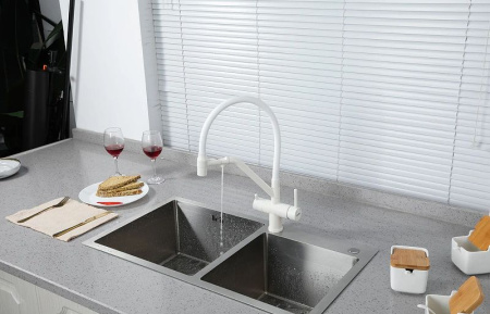 Смеситель для кухни с подключением фильтра питьевой воды Gappo G4398-88