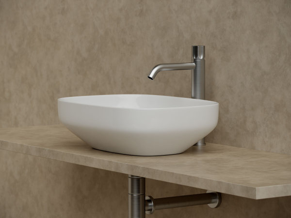 Умывальник чаша накладная прямоугольная Ceramicanova Element 500*380*150мм, Белый, CN5031