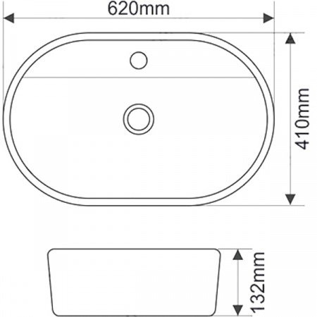 Раковина MELANA MLN-78325