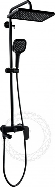 Душевая система FILARETE Retta FL2030 (Черный матовый)