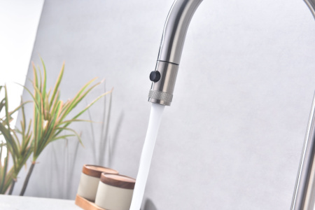 Смеситель для кухни Paulmark GALANT Ga213077-BS, брашированная сталь