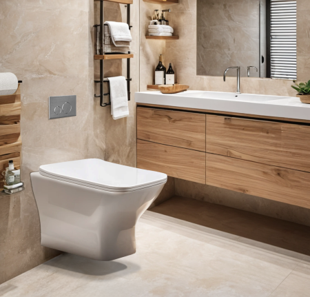 Унитаз ELLEROS Aria UF подвесной безободковый Ceruttispa CT10482 (520x350x360)