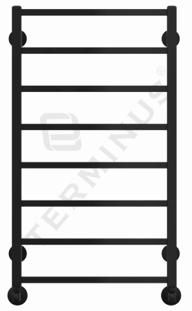 Полотенцесушитель Terminus Контур П8 500х900 Черный Матовый