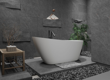 Ванна AQUAme акриловая отдельностоящая AQM3503MW