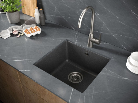 Мойка Paulmark GERA 50 PM104546-DG 460х450 ммх200 мм, IT-GRANIT, графит