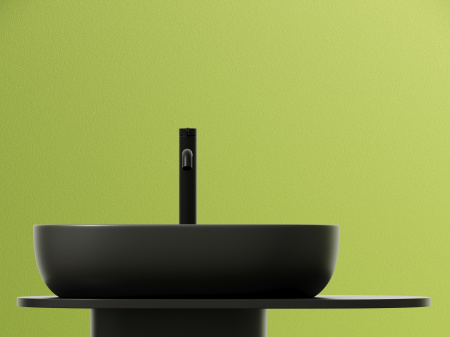 Умывальник чаша накладная овальная Ceramicanova Element 600*415*135мм, Темный антрацит матовый, CN6047MDH