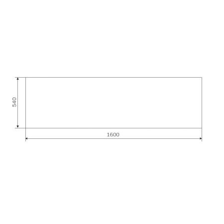 W93A-160-070W-P Gem, панель фронтальная 160x70