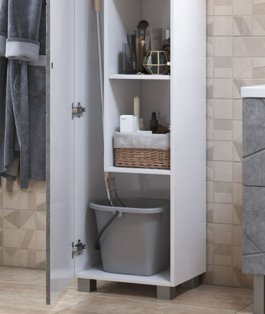 Пенал для ванной комнаты (45см) VIGO Geometry pn.GEO.45 бетон, бетон