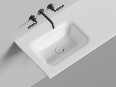 Раковина столешница Salini ONDA FLOW ROUND, белый, 1402205MN