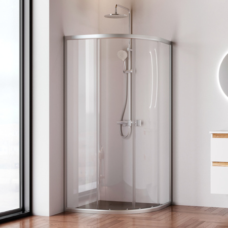 W88G-205-090MT64 X-Joy Twin Slide,  Душевое ограждение AM.PM без  поддона, 90x90, профиль мат хром