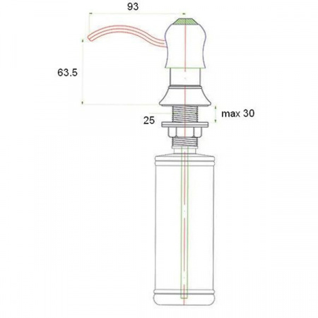 Дозатор жидкого мыла ZorG ZR-26 CR
