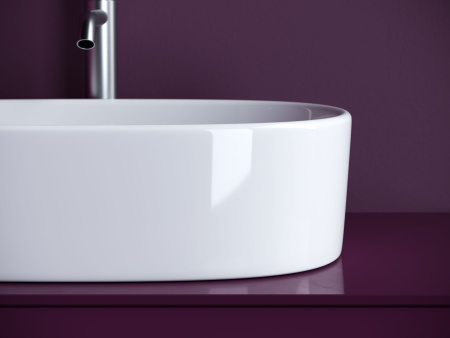 Раковина накладная овальная Ceramicanova Element 561*359*149, белый, CN6075