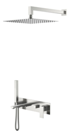 Душевая система Boheme Qubic Brushed Nickel, 474-NB