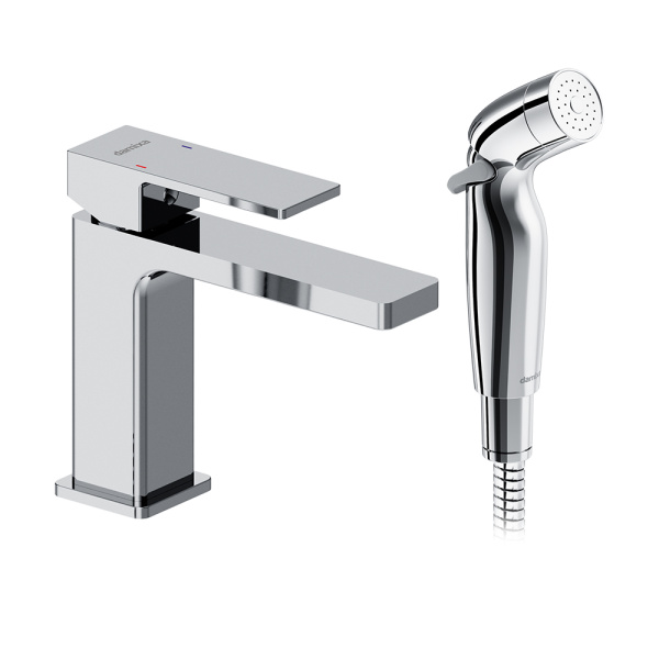 530300000 Gala Смеситель для умывальника Damixa с гигиеническим душем, хром