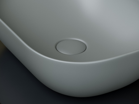 Умывальник чаша накладная прямоугольная Ceramicanova Element 455*325*135мм, Антрацит матовый, CN6009MH