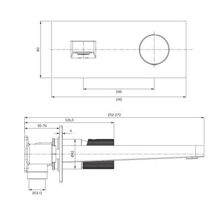 Смеситель для раковины OMNIRES Contour CT8015GLB