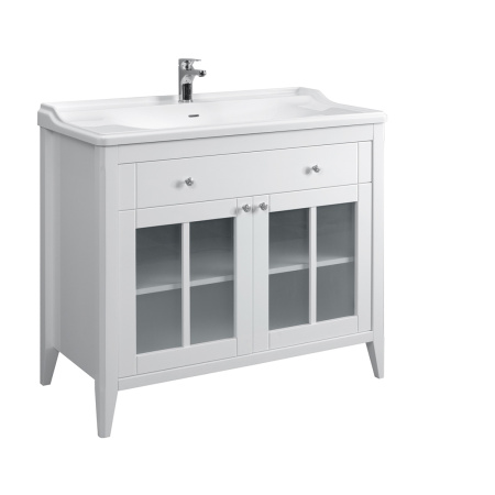 Тумба под умывальник Belux Дуглас напольная 100-01 Белый глянцевый