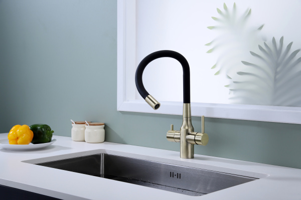 Смеситель для кухни Paulmark SALIX Sa213419-BR, бронза