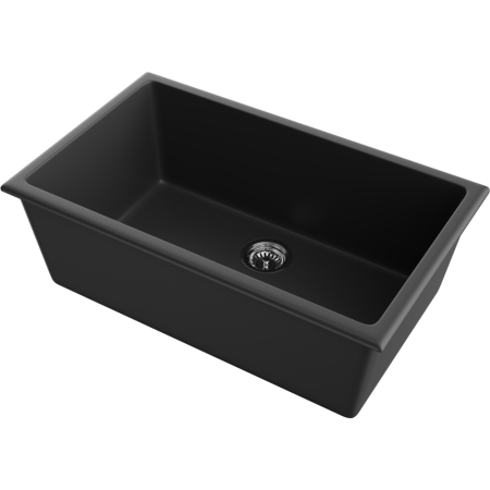 Кухонная мойка Omoikiri Okinoshima 76-U/I-BL Natceramic/черный 4997146
