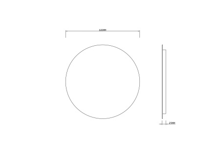 Зеркало с подсветкой Roxen Brimen 510195-60AF 600x600