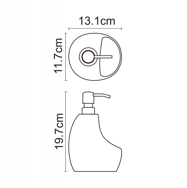 Дозатор с емкостью для губки WasserKRAFT K-8099