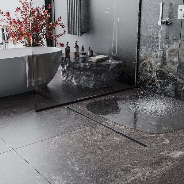 Душевой трап Roxen Black slim 91070-90 900x30x70