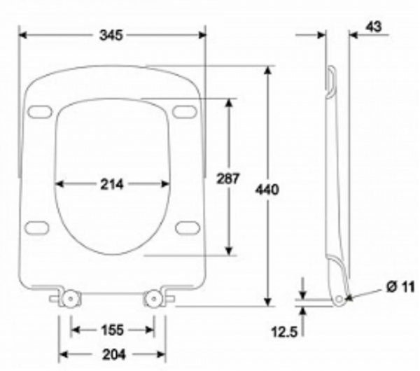 Сиденье с крышкой Kolo Nova Pro M30115000