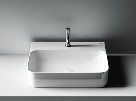 Умывальник Ceramicanova AURA с 1 отверстием для смесителя, без перелива 610*480*140мм, Белый, CN2001