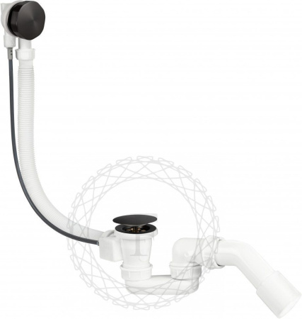 Сифон для ванны полуавтоматический FILARETE FL80 (Графит)